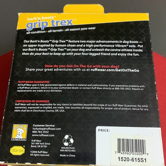 2xHP🎉Like new🌸Bark’n Grip Trex K9 Boots for Hiking/Running - Picture 9 of 16